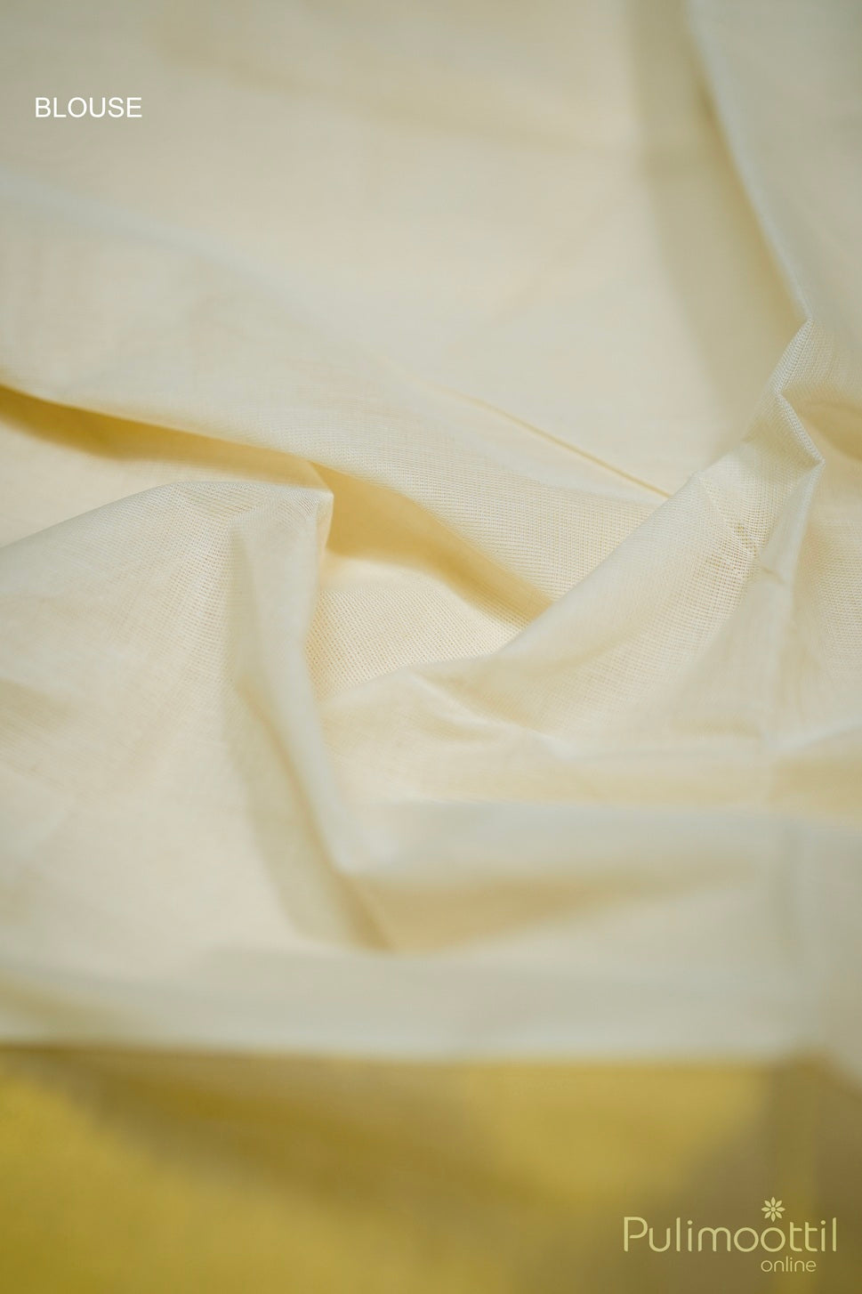 Cream Colour  Cotton Kasavu Set Saree.