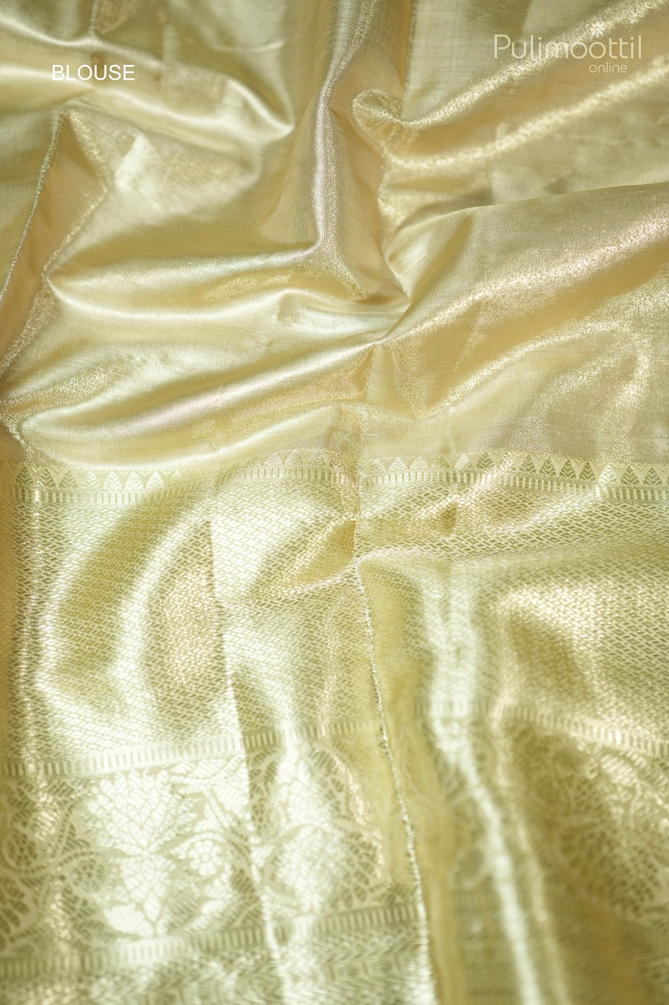 Ivory Colour Semi Brocade Saree