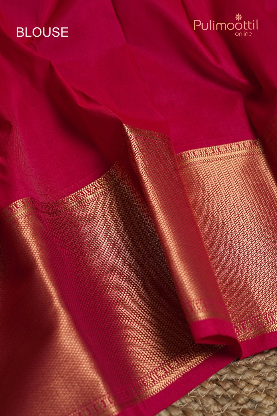 Rani Pink Colour Kanchipuram Brocade Wedding Saree