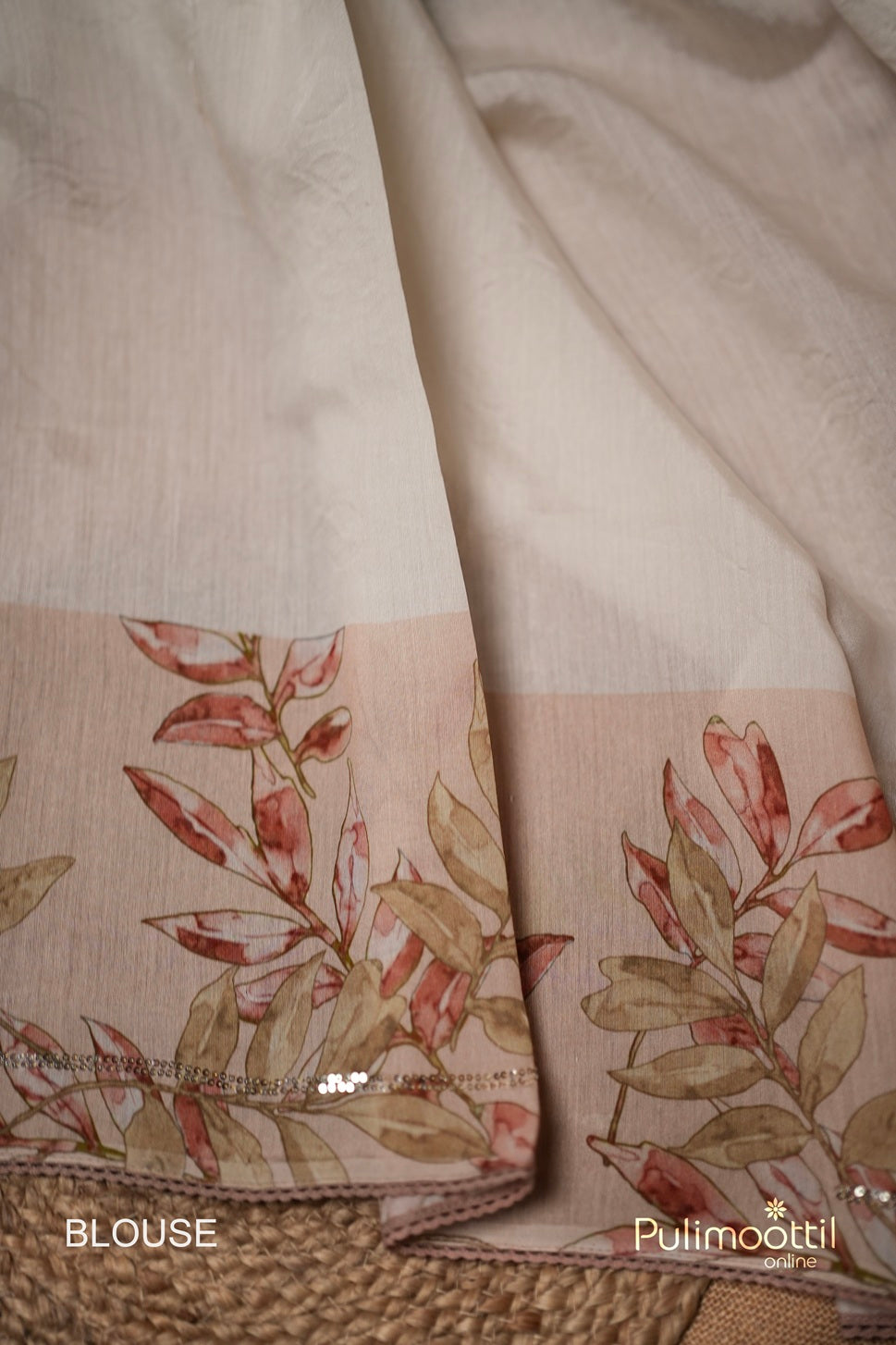 Off White Colour Organza Fancy Saree