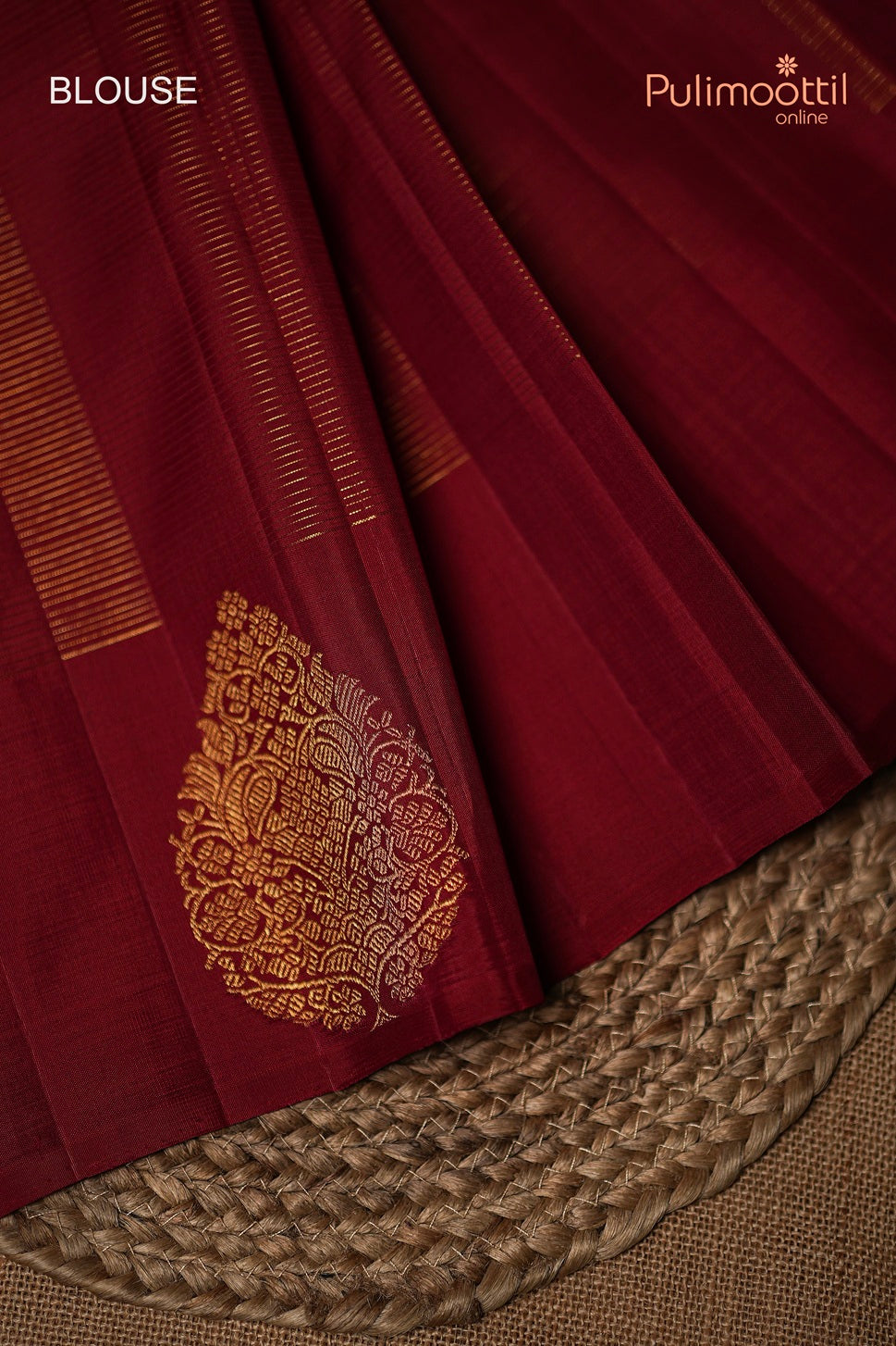 Red Colour Kanchipuram Brocade Wedding Saree