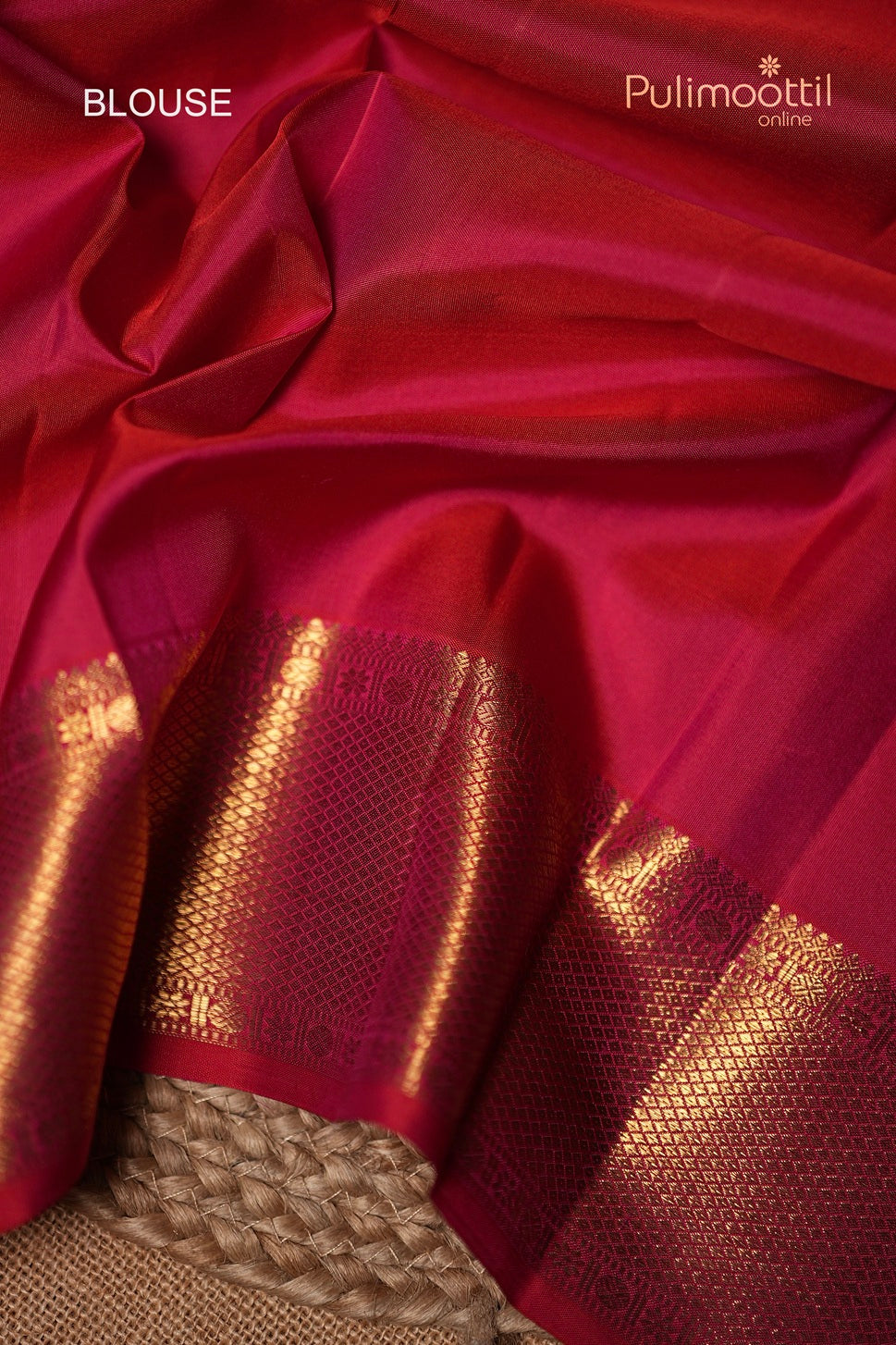 Rani Pink Colour Kanchipuram Brocade Wedding Saree