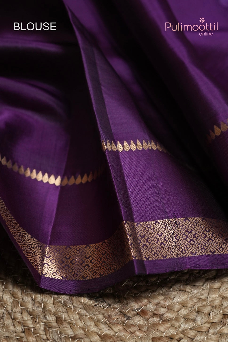 Dark Violet Colour Kanchipuram Soft Silk Saree