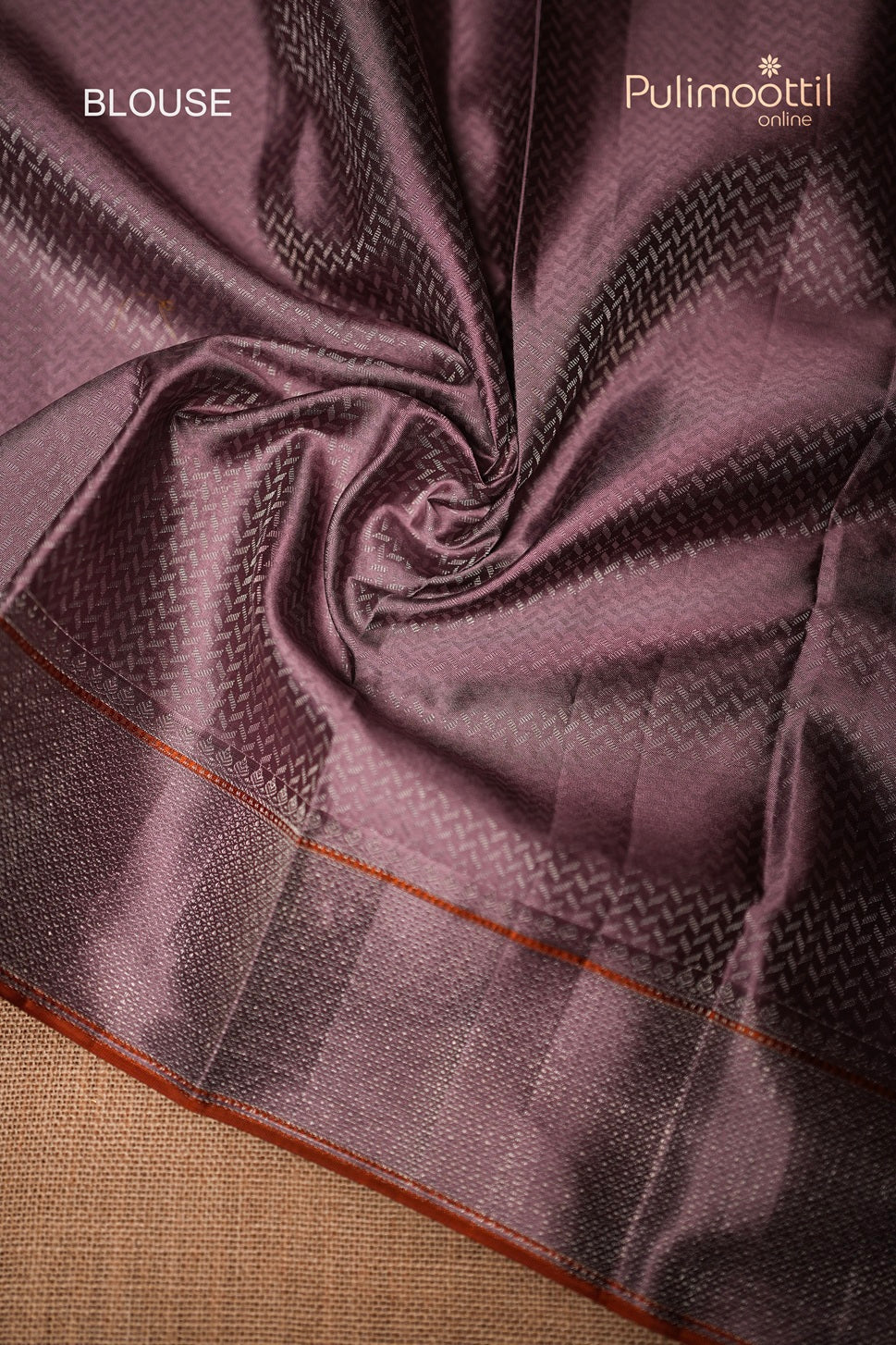Dark Onion Colour Kanchipuram Brocade Wedding Saree