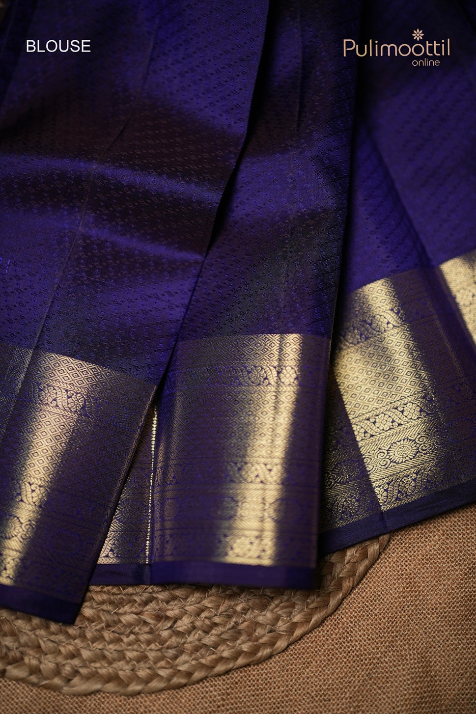 Violet Colour Kanchipuram Brocade Wedding Saree