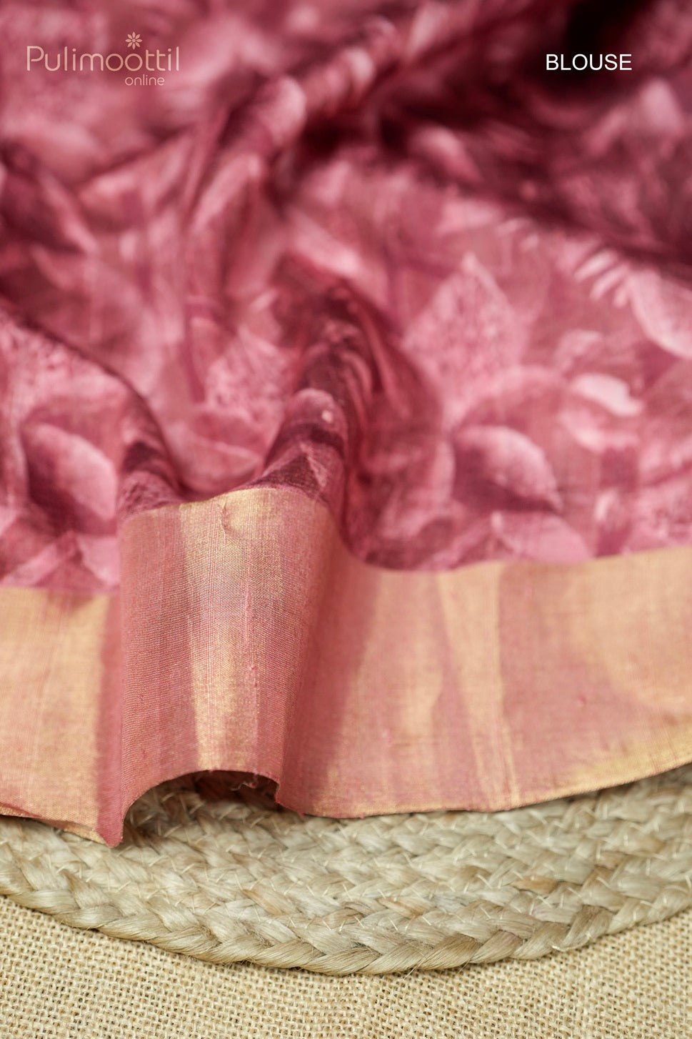 Multicolour Printed Jute Silk Saree