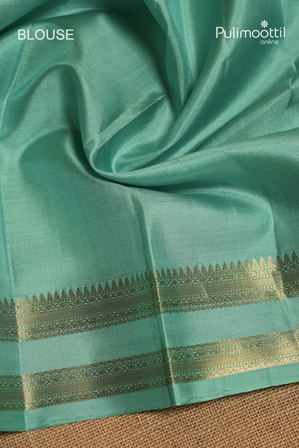 Turquoise Blue Colour Kanchipuram Soft Silk Saree