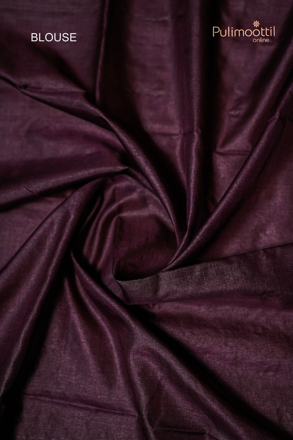 Wine Colour Tussar Silk Saree