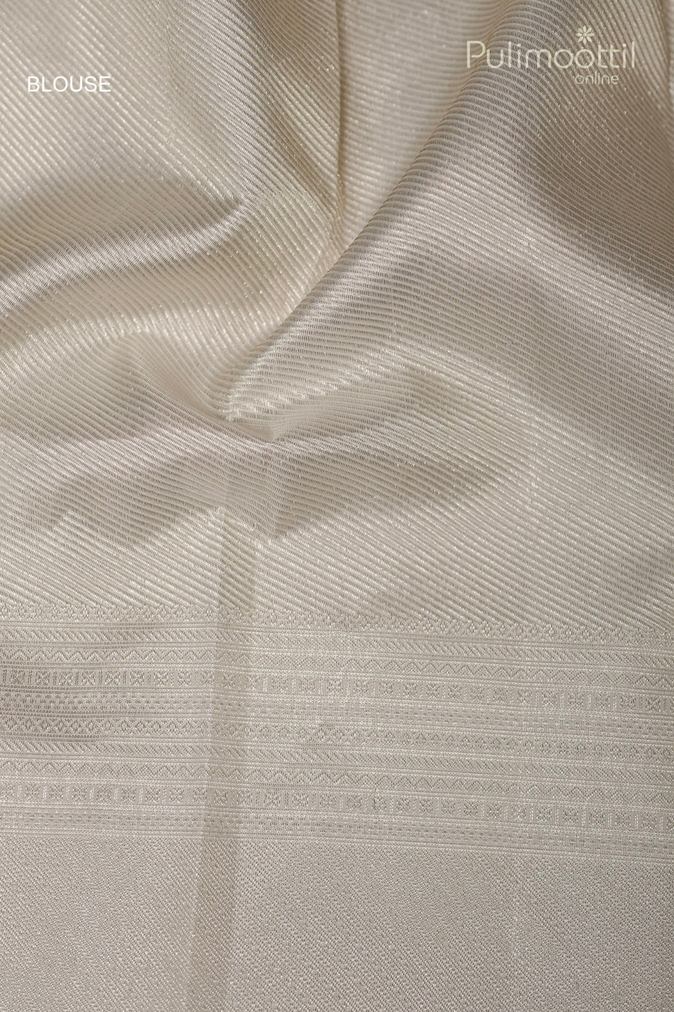 White Colour Kanchipuram Brocade Wedding Saree
