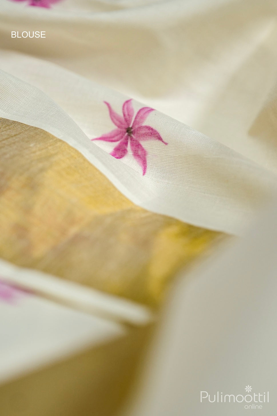 Kerala Cotton Printed Onam Set Saree.