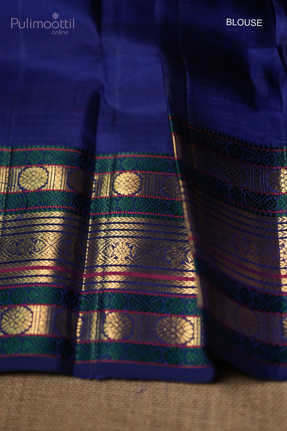 Multicolor Kanchipuram Designer Saree