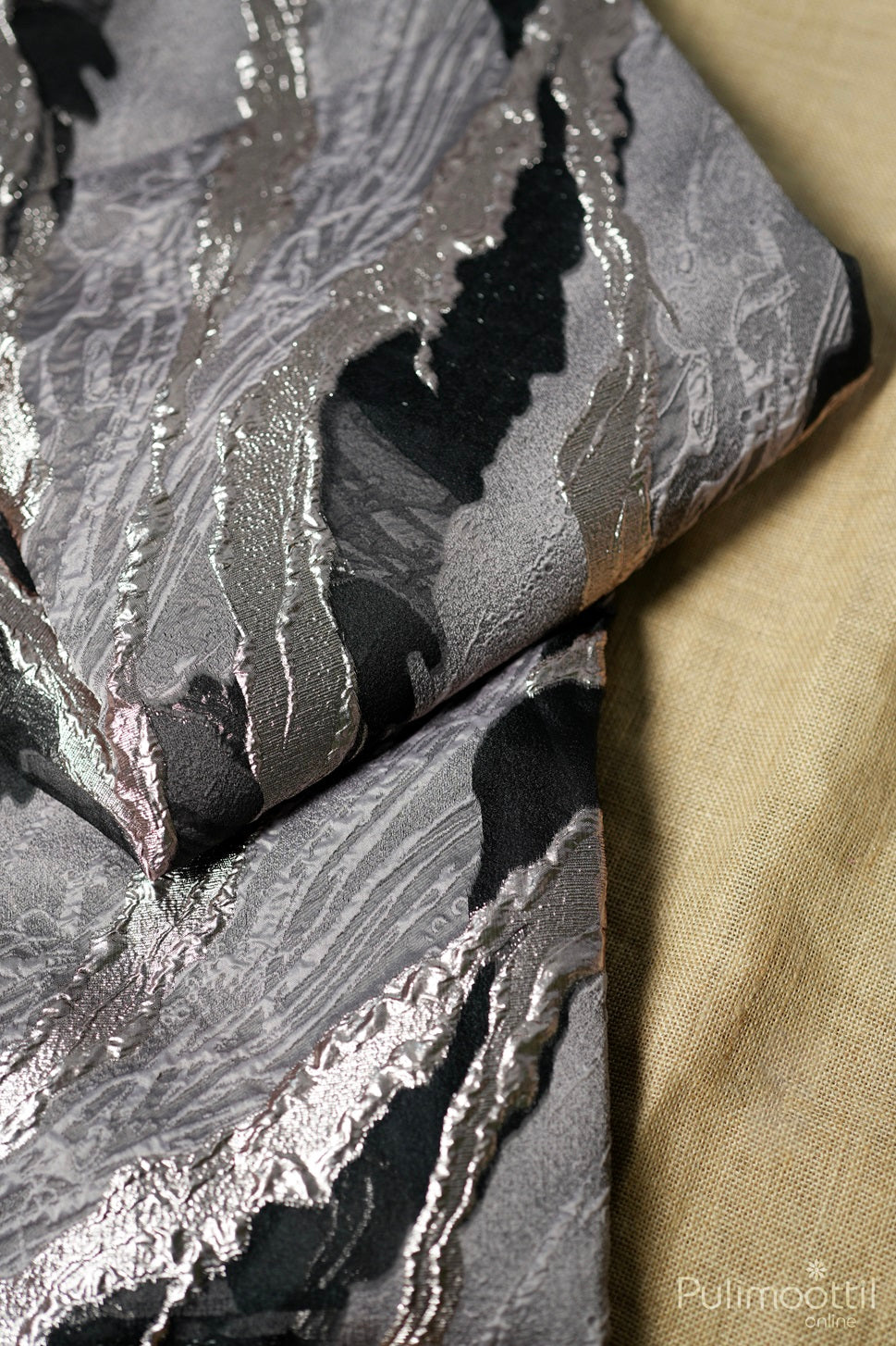 Black-colored Turkish organza fancy saree