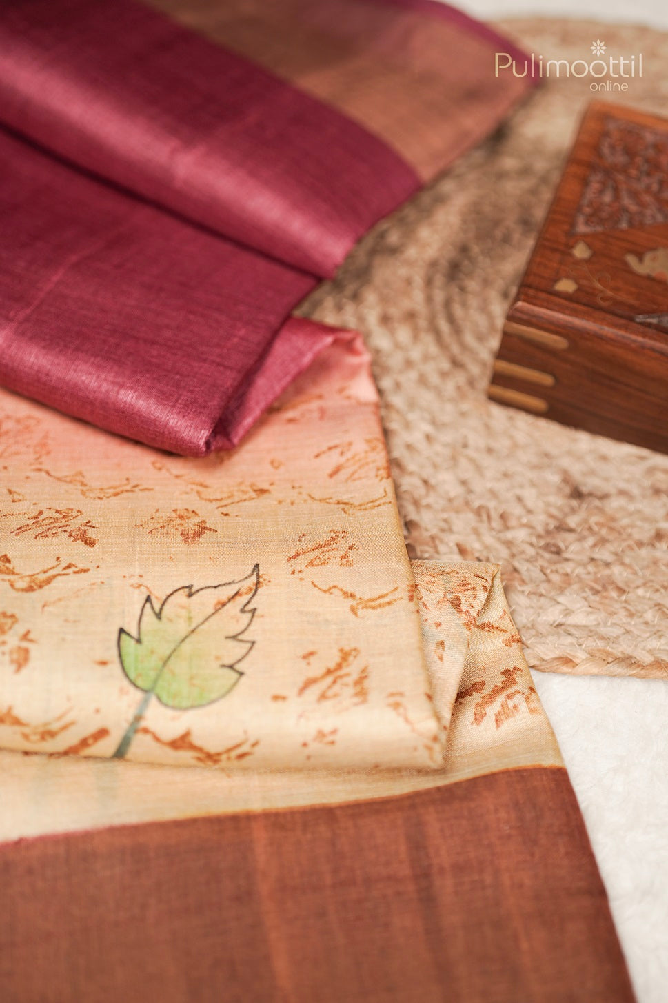 Double Shaded Tussar Silk Saree