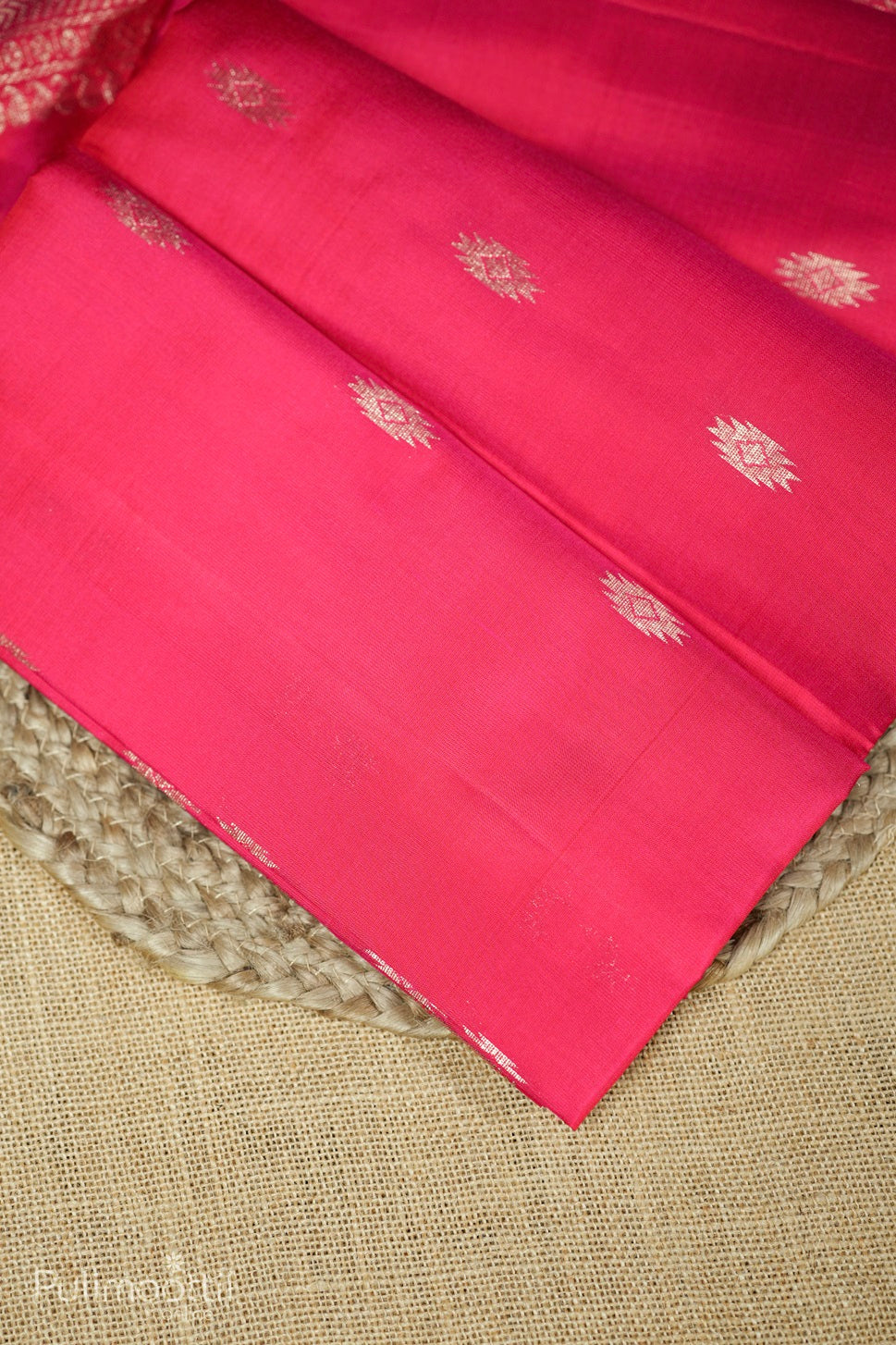 Rani Pink Colour Soft Silk Saree