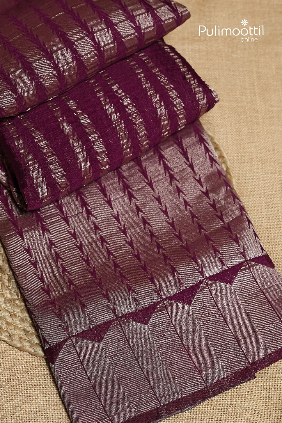 Purple Colour Banarasi Saree