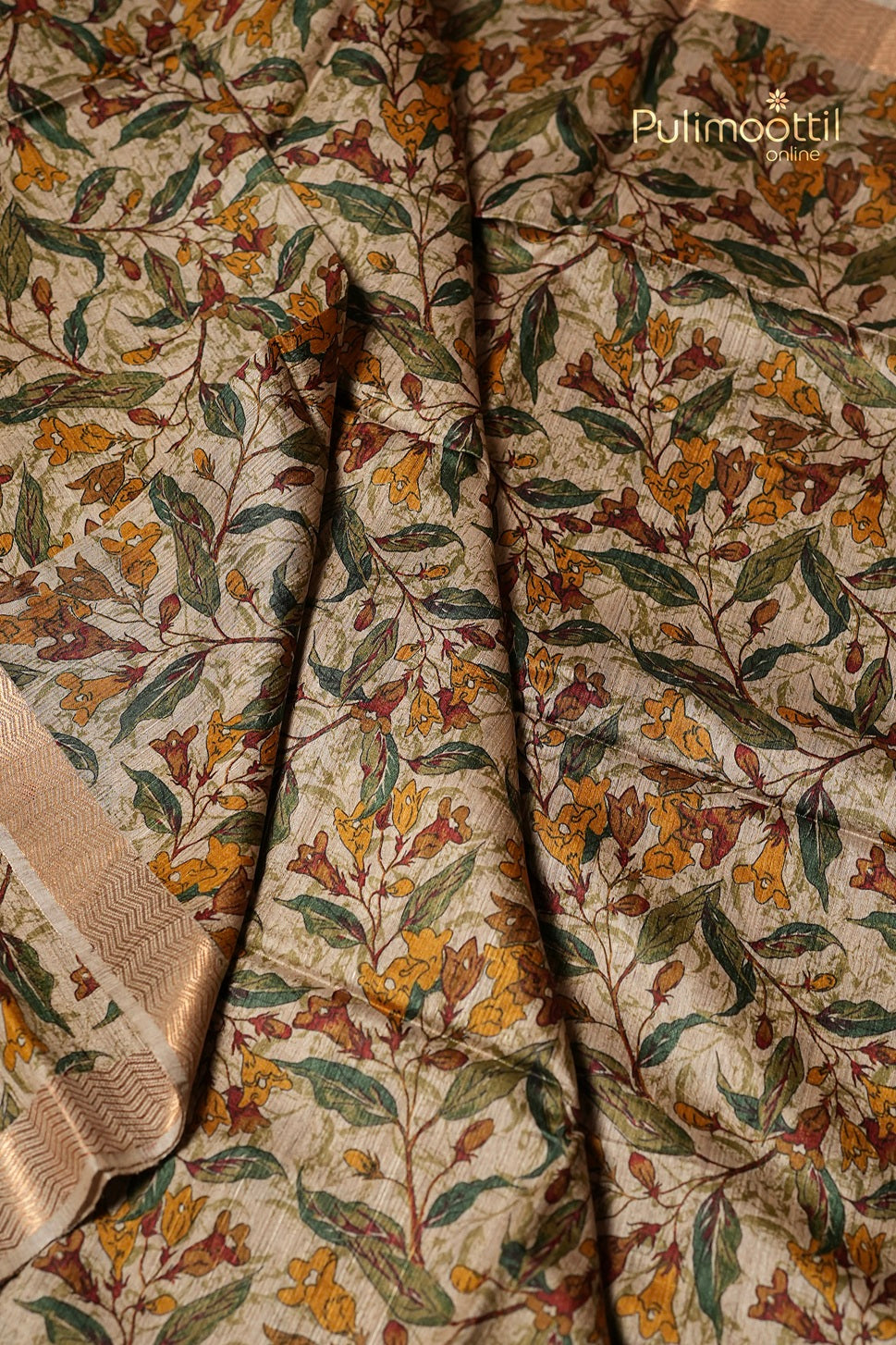 Light Chikoo Colour Jute Silk Saree
