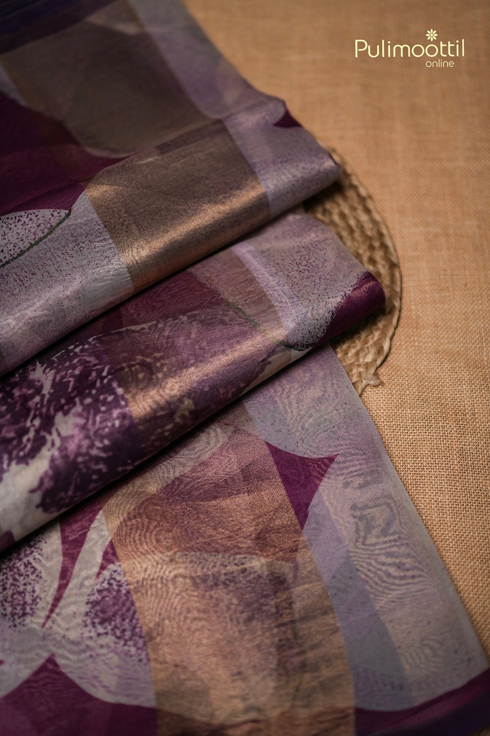 Light Lavender Colour Organza Fancy Saree