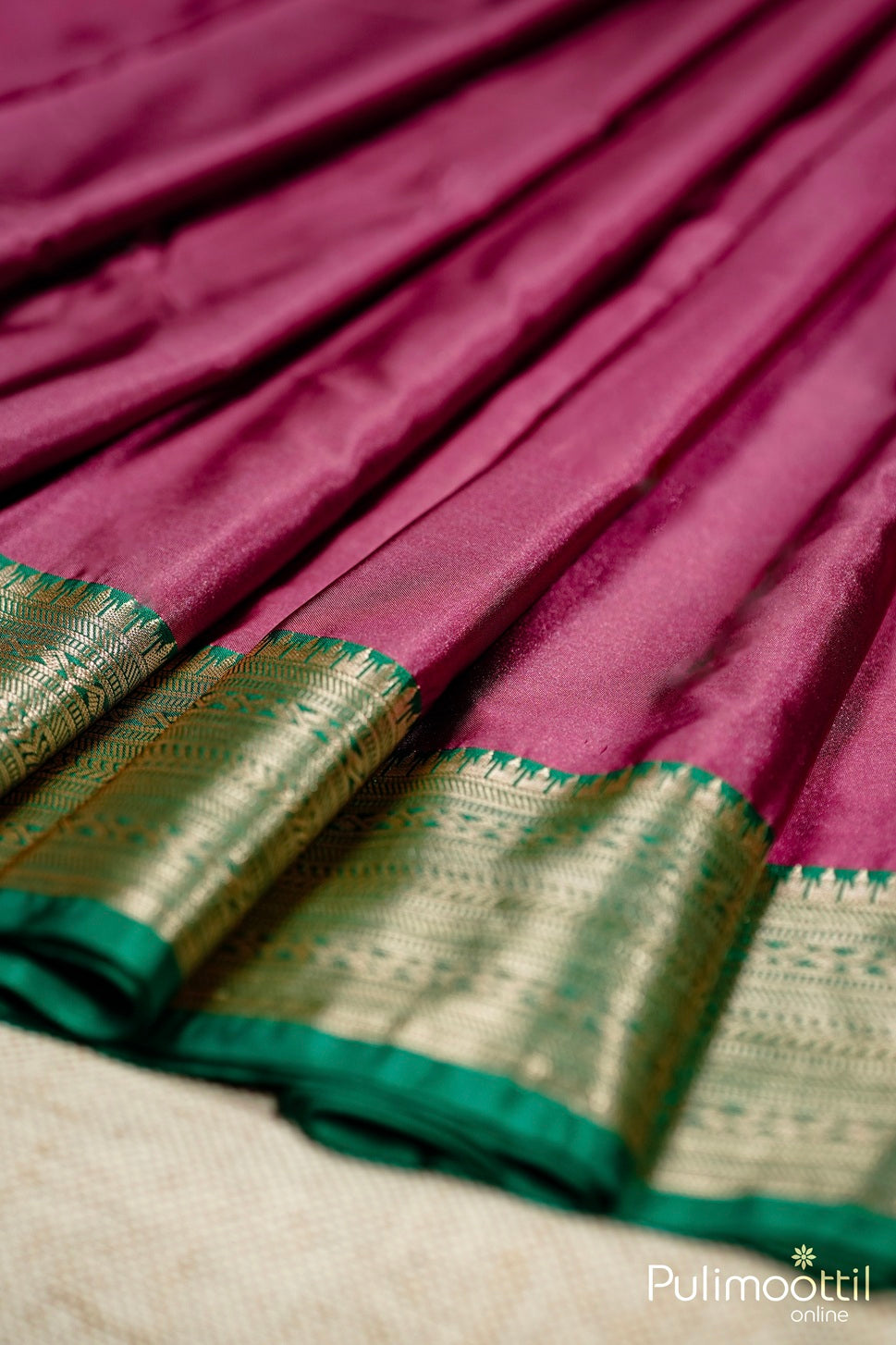 Pastel Pink Colour Arni Silk Saree.