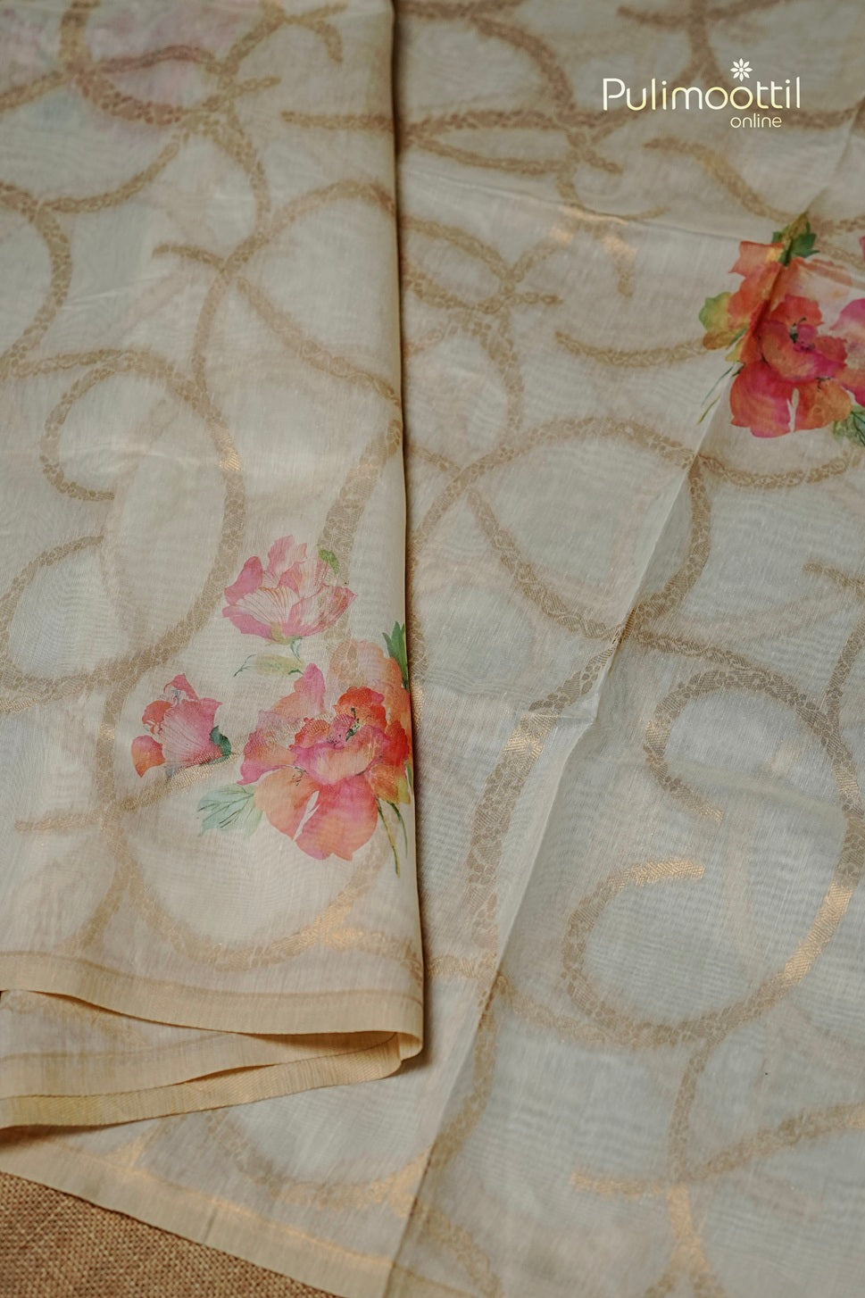 Off White Colour Traditional Fancy Saree