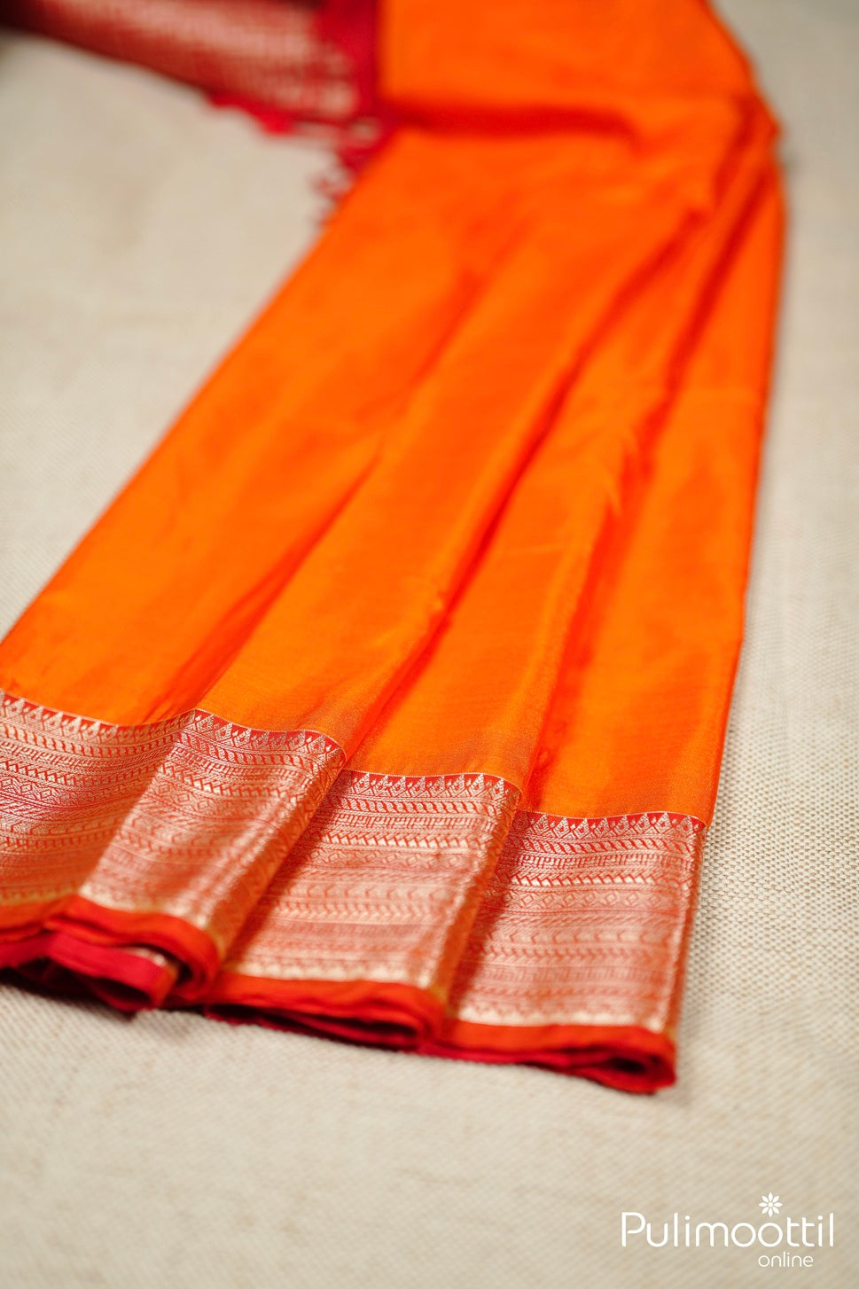 Orange Colour Arni Silk Saree.