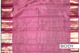 Magenta color Kanchipuram silk saree .