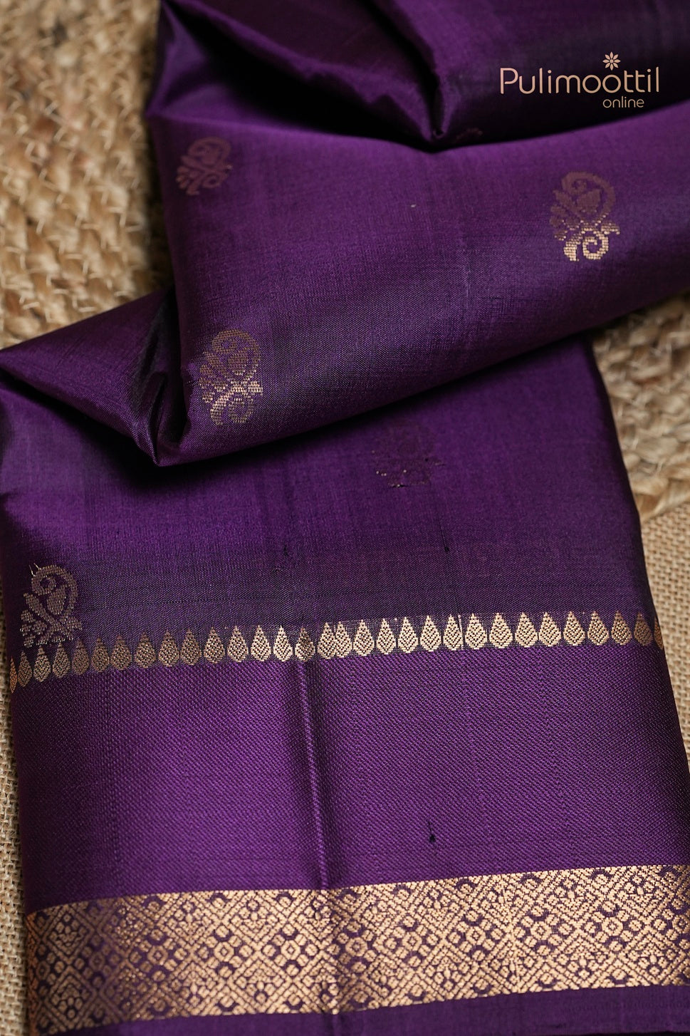 Dark Violet Colour Kanchipuram Soft Silk Saree