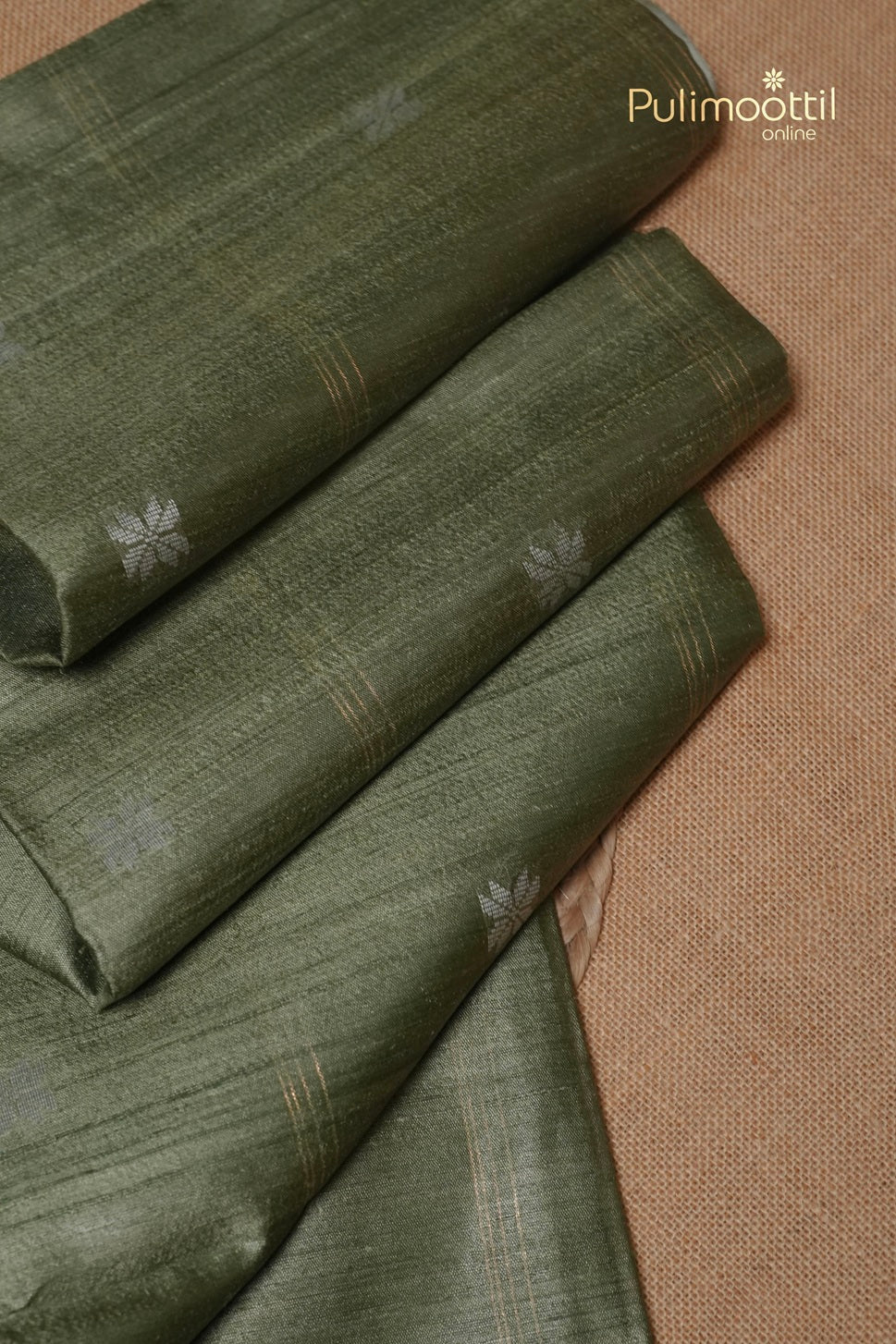 Pastel Green Colour Jute Silk Saree