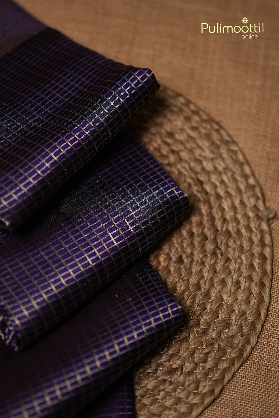 Violet Colour Kanchipuram Brocade Wedding Saree