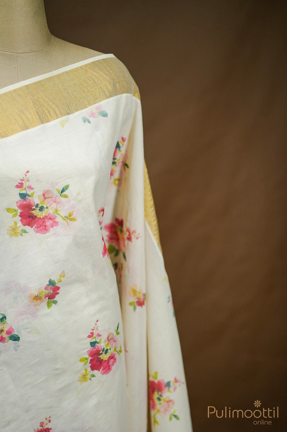 Kerala Cotton Printed Set Saree.