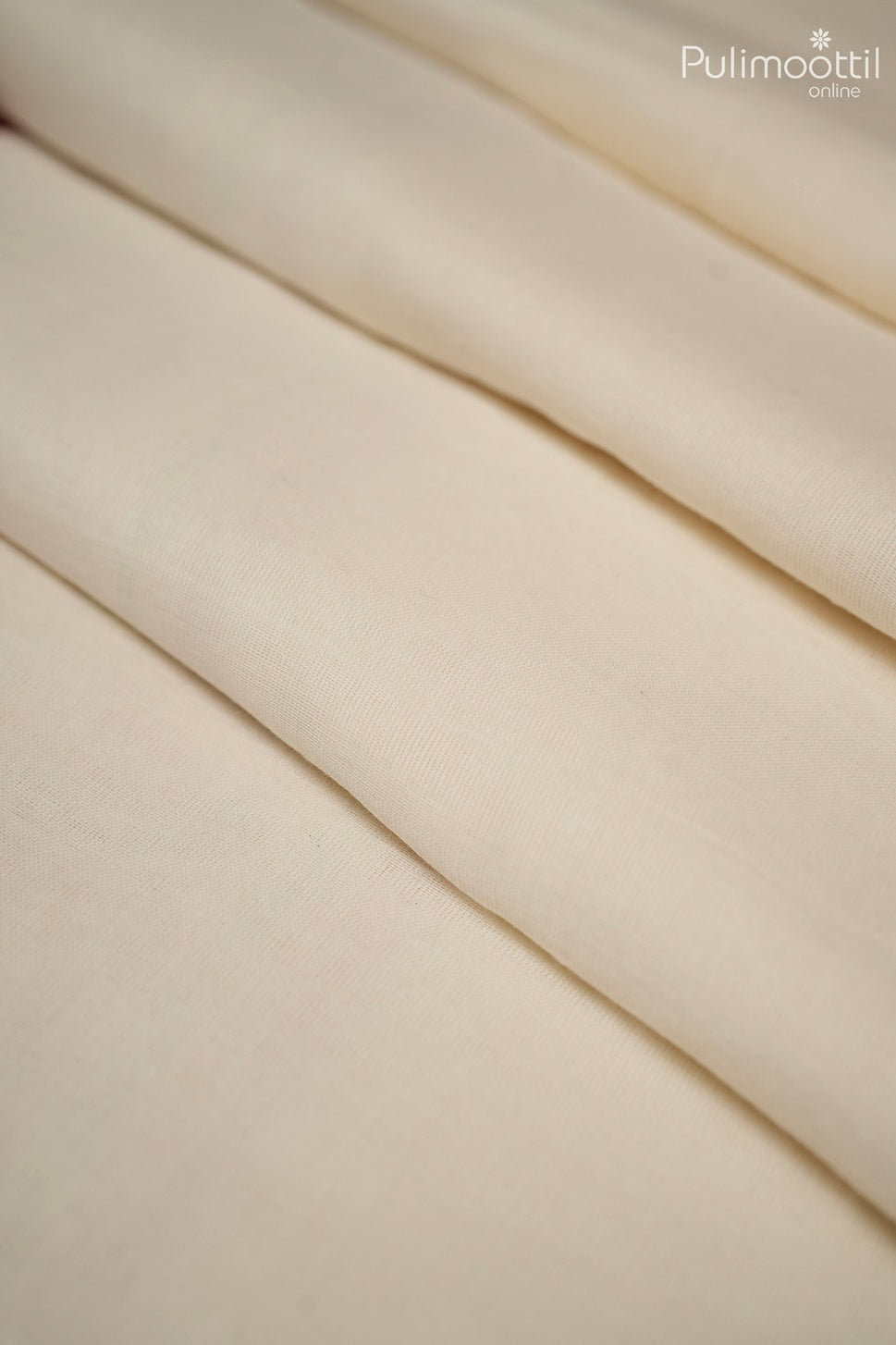 Off White Colour Mul Cotton Saree
