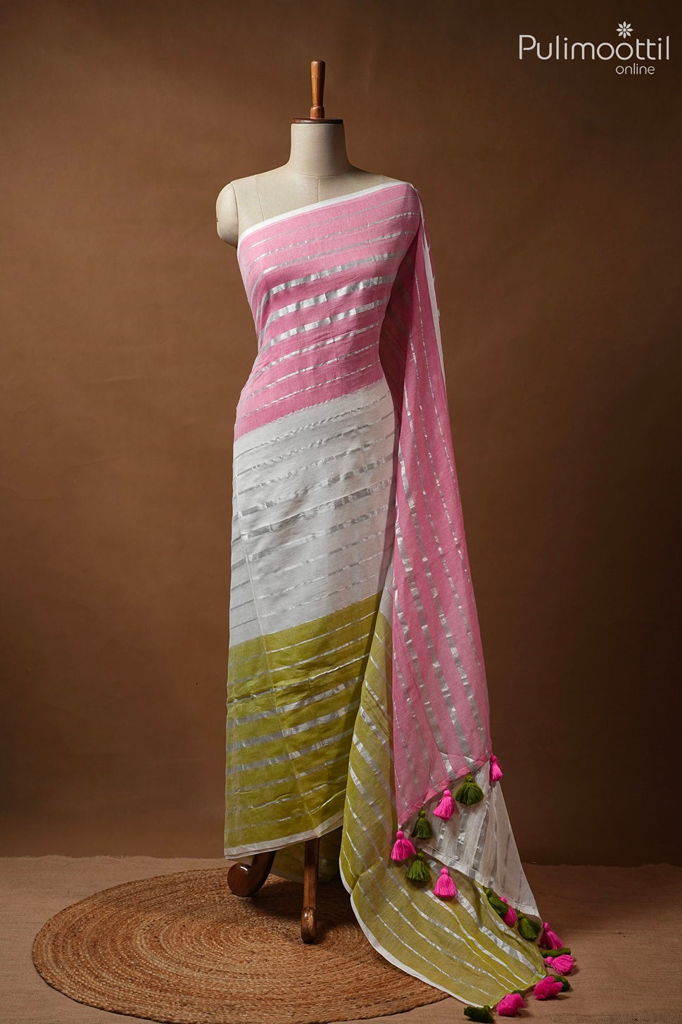 Multi Colour Mul Cotton Saree