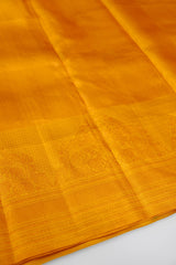 Mango Yellow Kanchipuram Brocade Saree