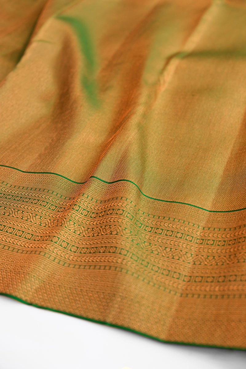 Green Color Kanchipuram Brocade Saree