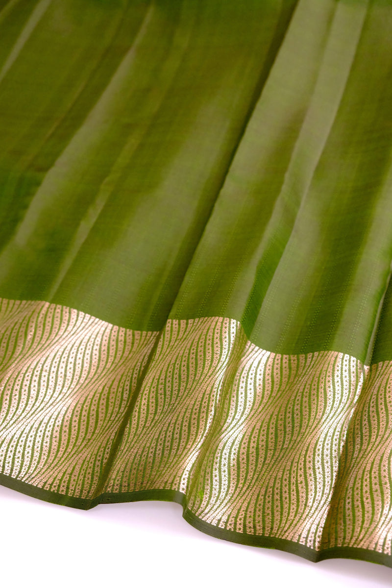 Green Color Kanchipuram Silk Saree