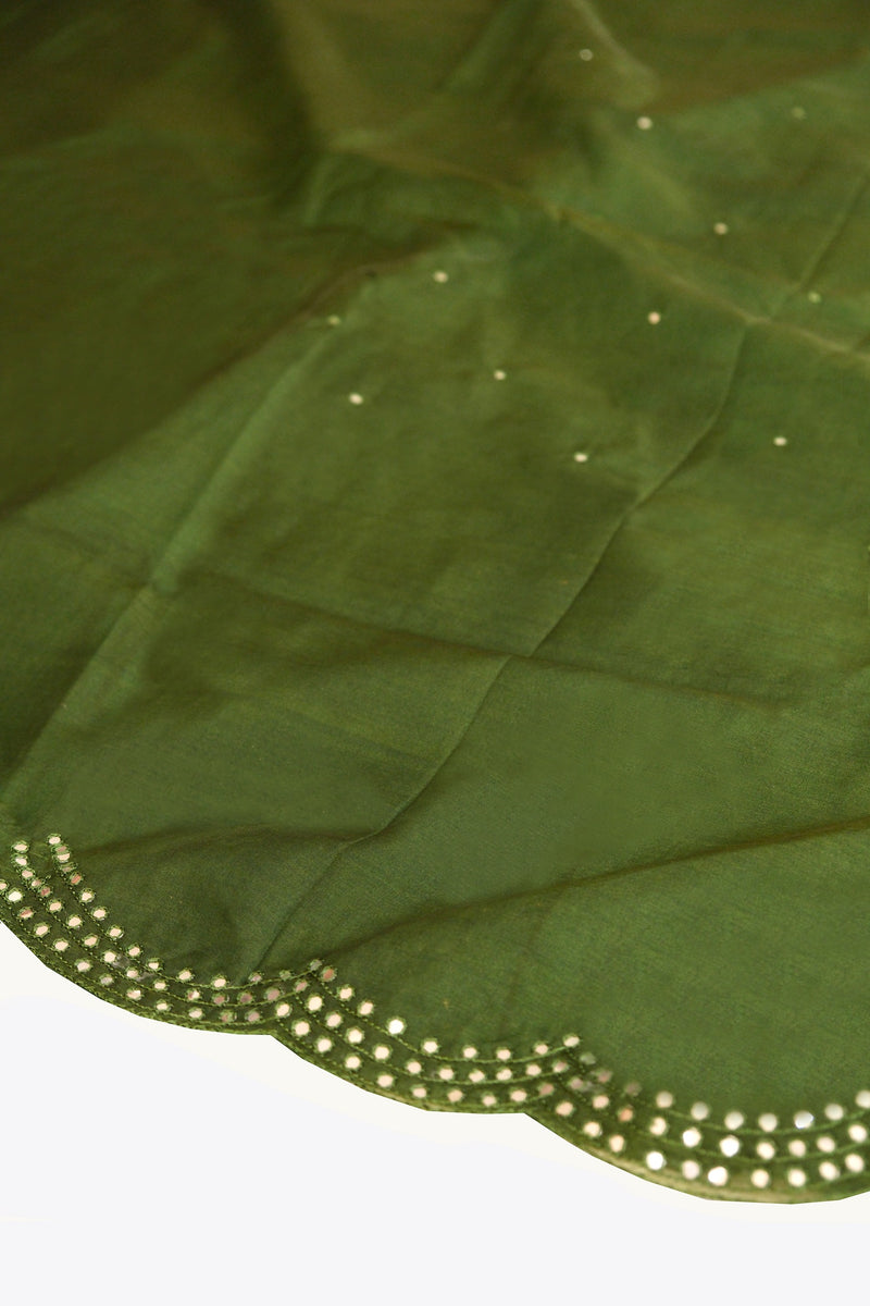 Green Organza Saree