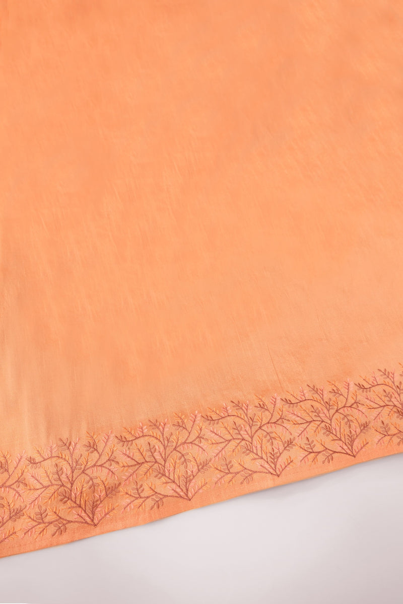 Rose Gold Color Kerala Powerloom Saree