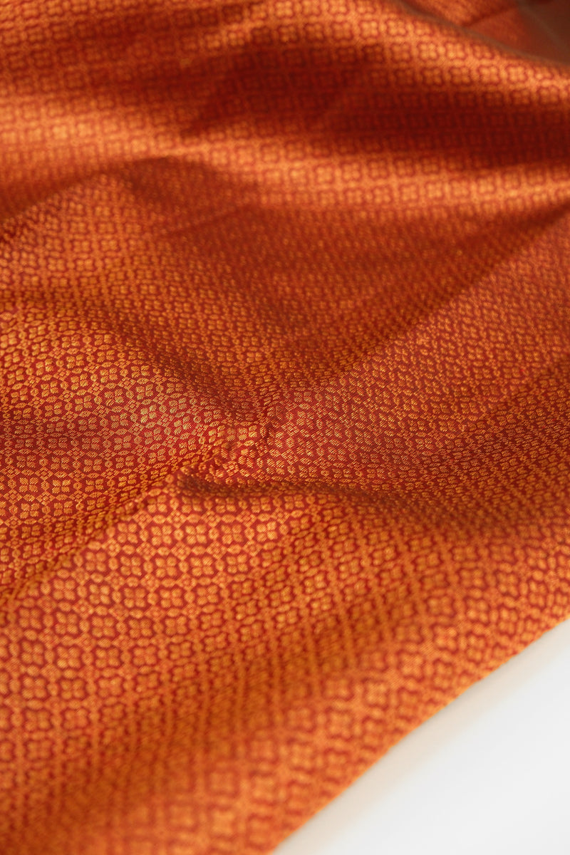 Maroon Kanchipuram Brocade Saree