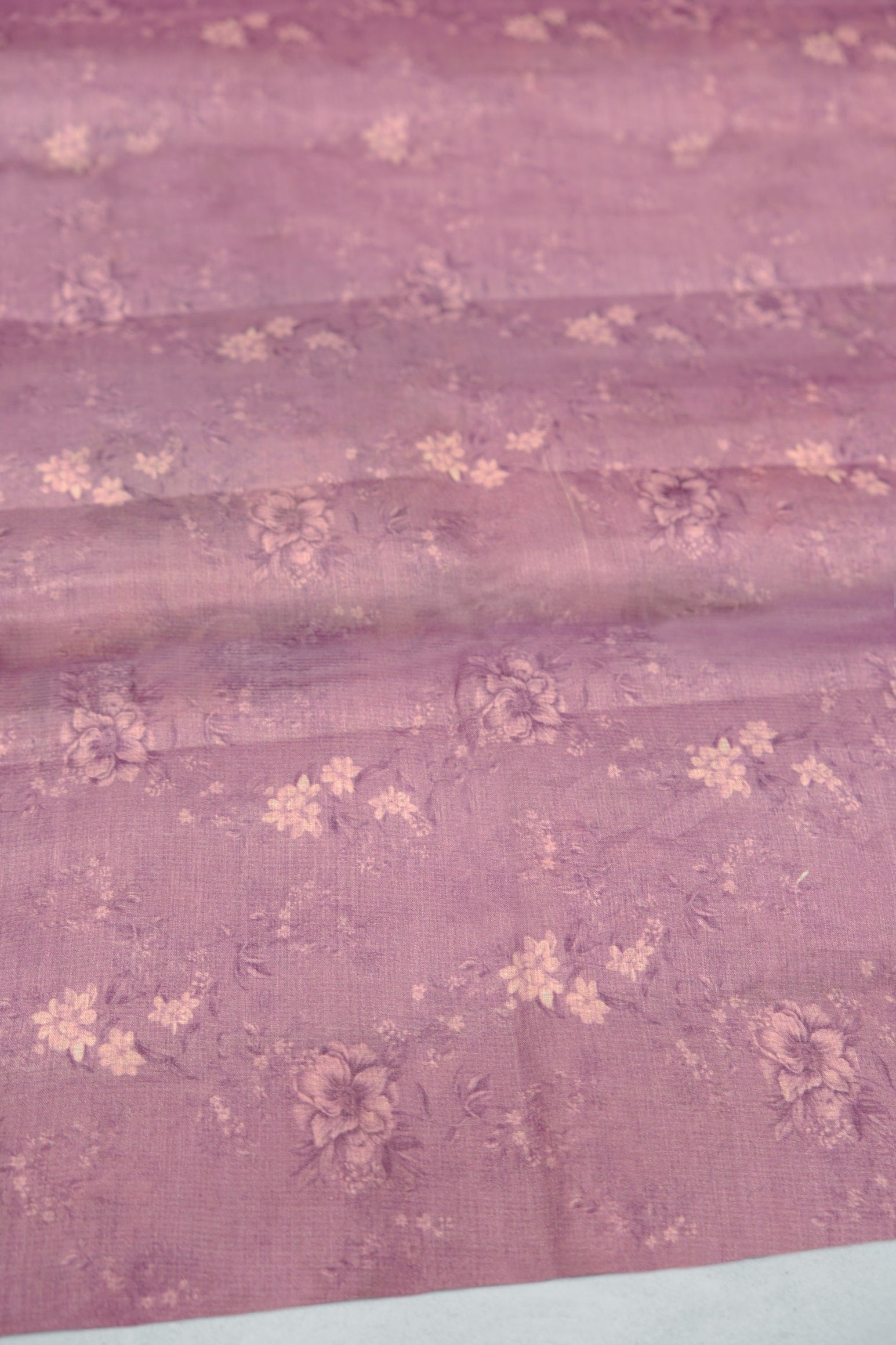 Lavender Color Tussar Silk Saree