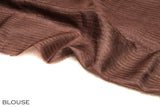 Brown color pure Tusser silk saree.