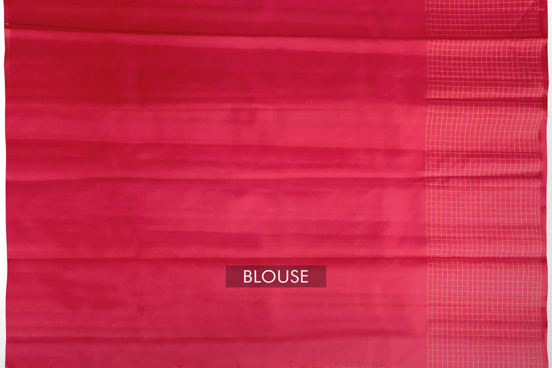 Pink Color Kanchipuram Soft Silk Saree