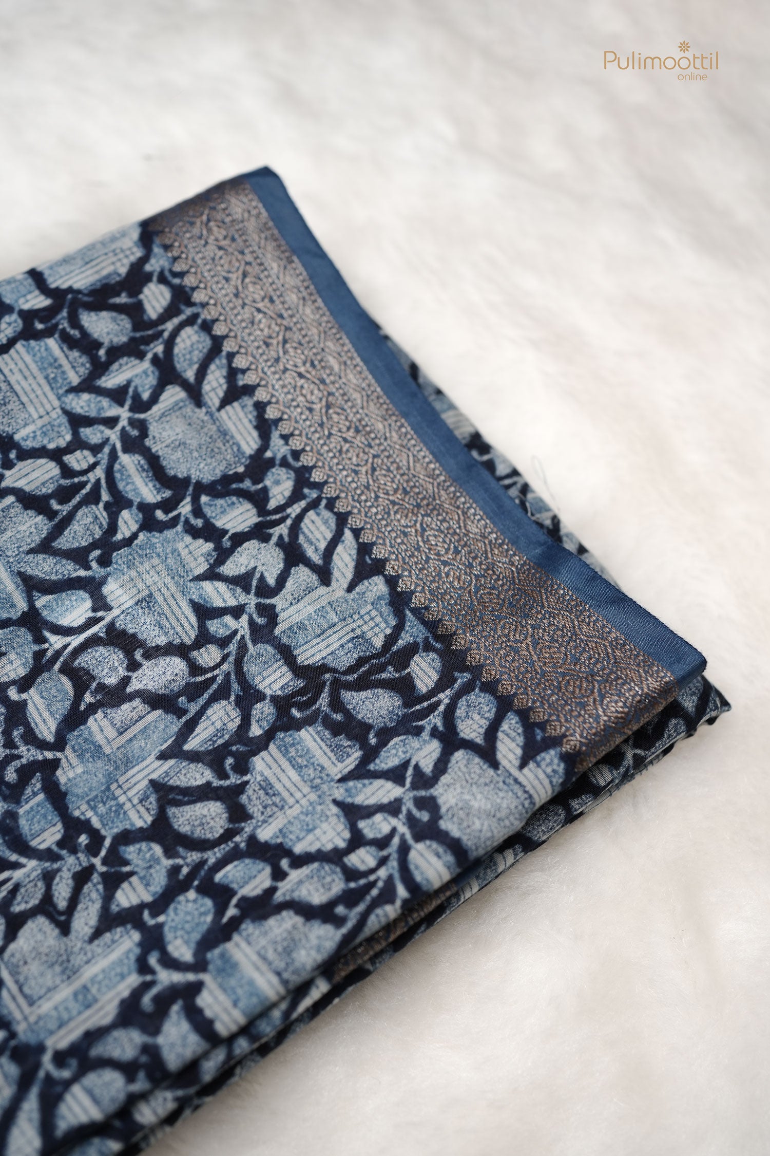 Printed Chanderi silk saree