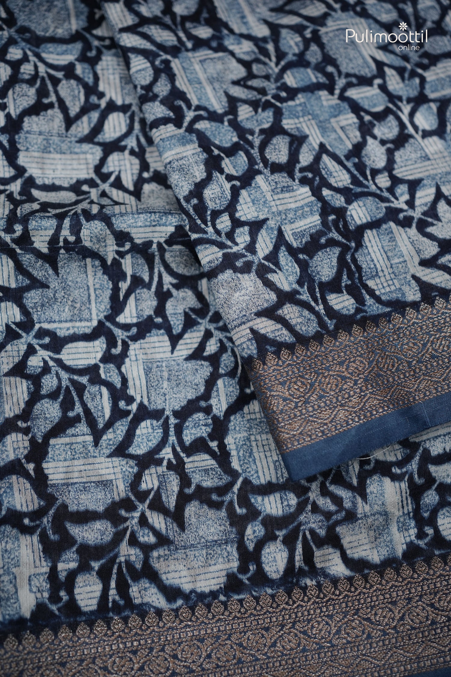 Printed Chanderi silk saree