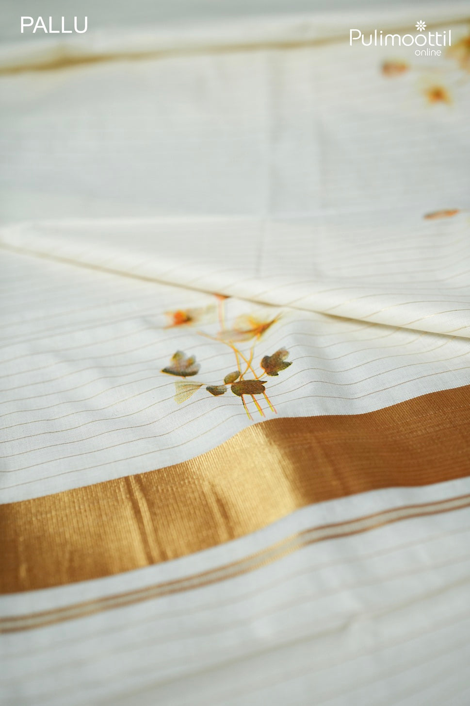 Kerala traditional floral print set saree