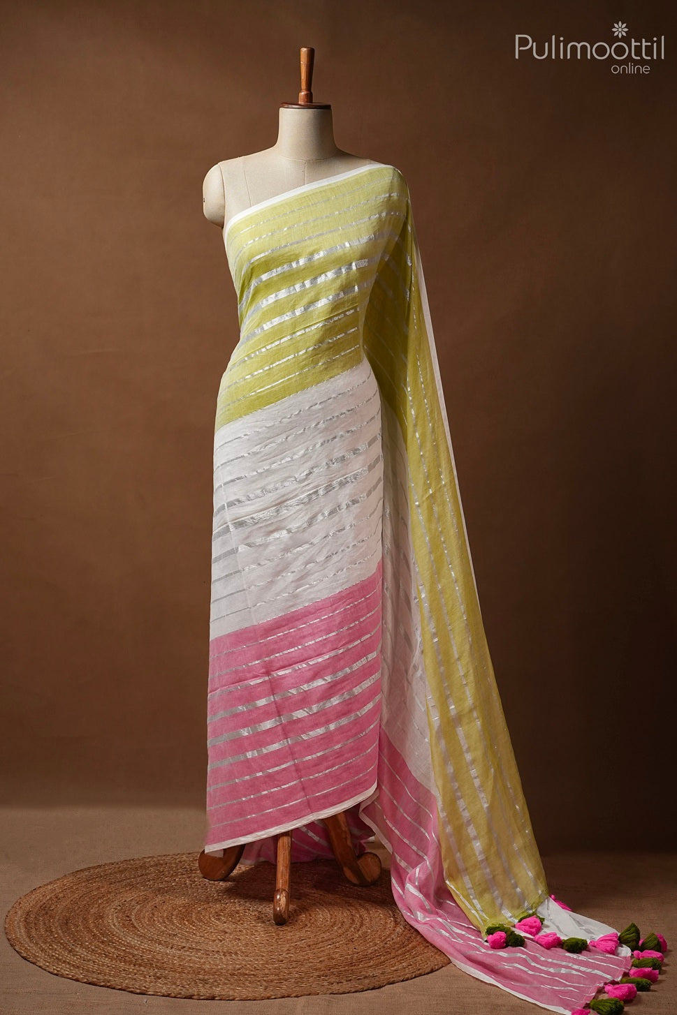 Multi Colour Mul Cotton Saree