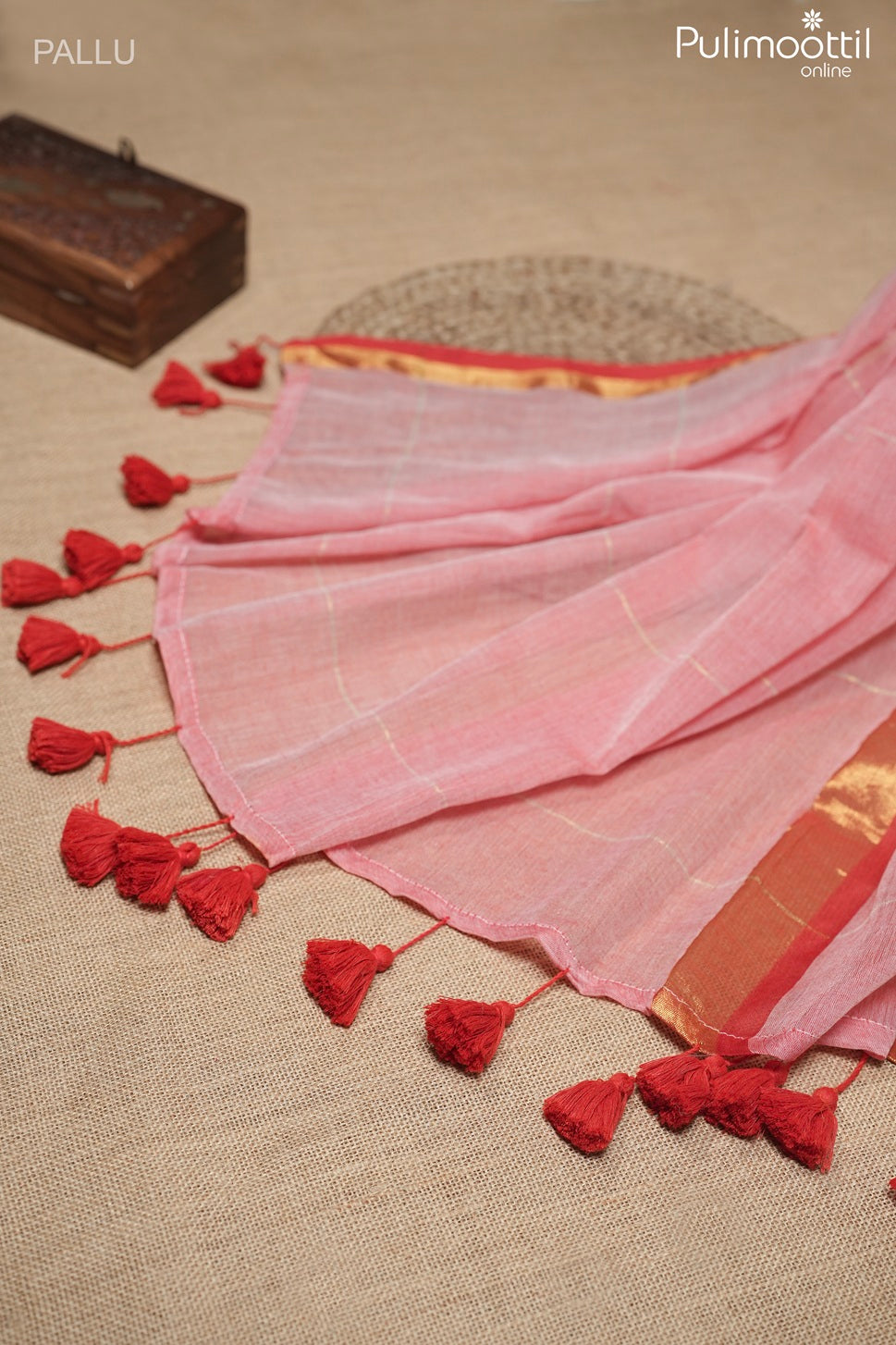White color Mul Cotton saree