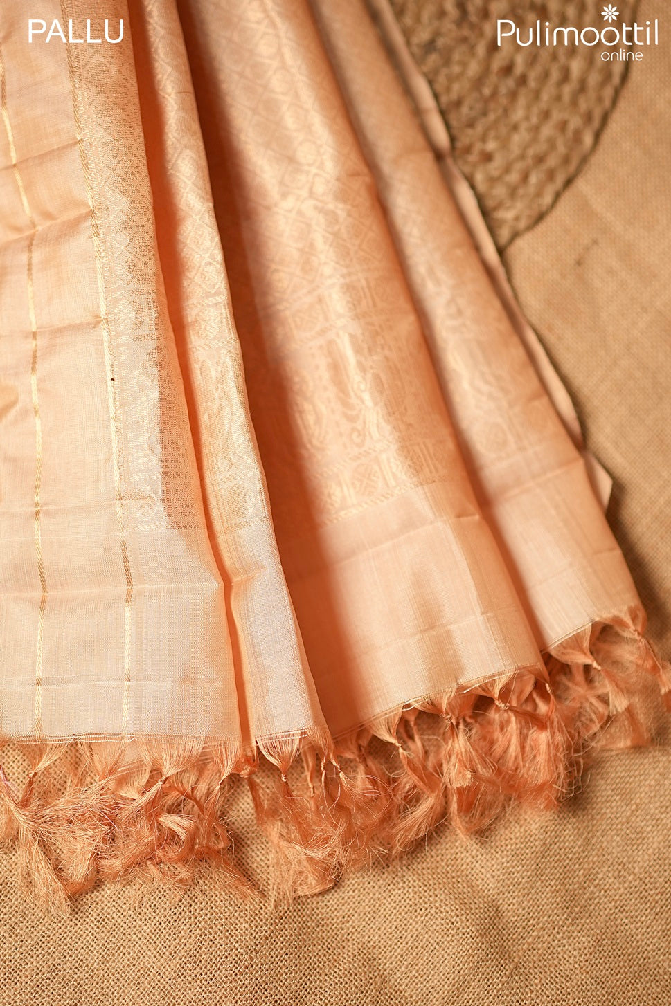 Golden yellow color Kanchipuram soft silk saree