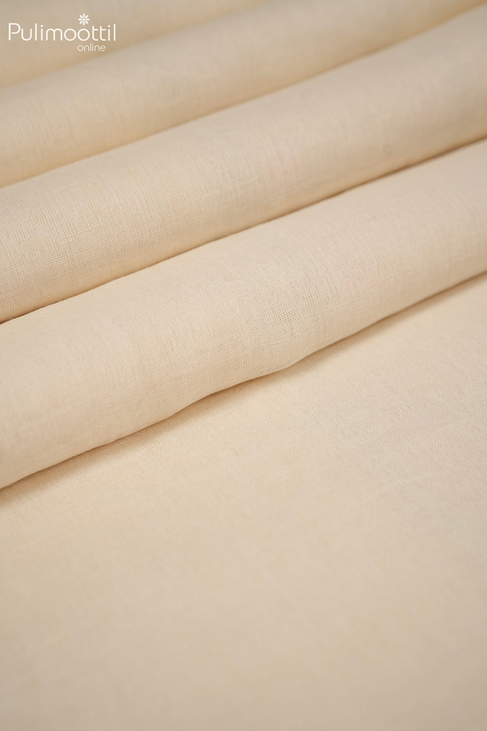 Off White Colour Mul Cotton Saree