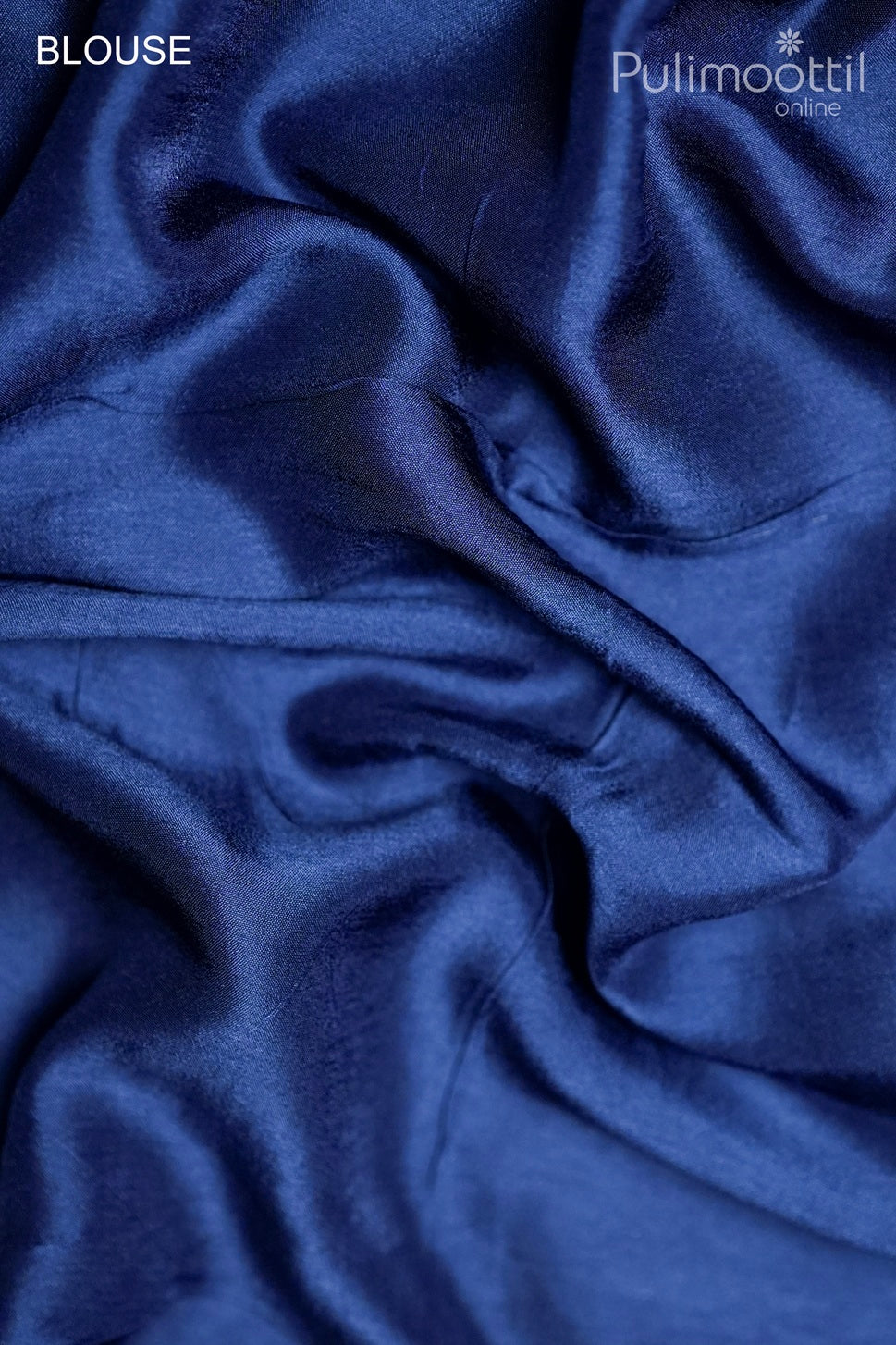 Classic blue color organza Banarasi saree
