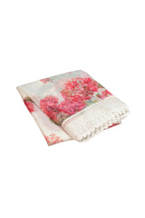 White color soft Organza printed saree.
