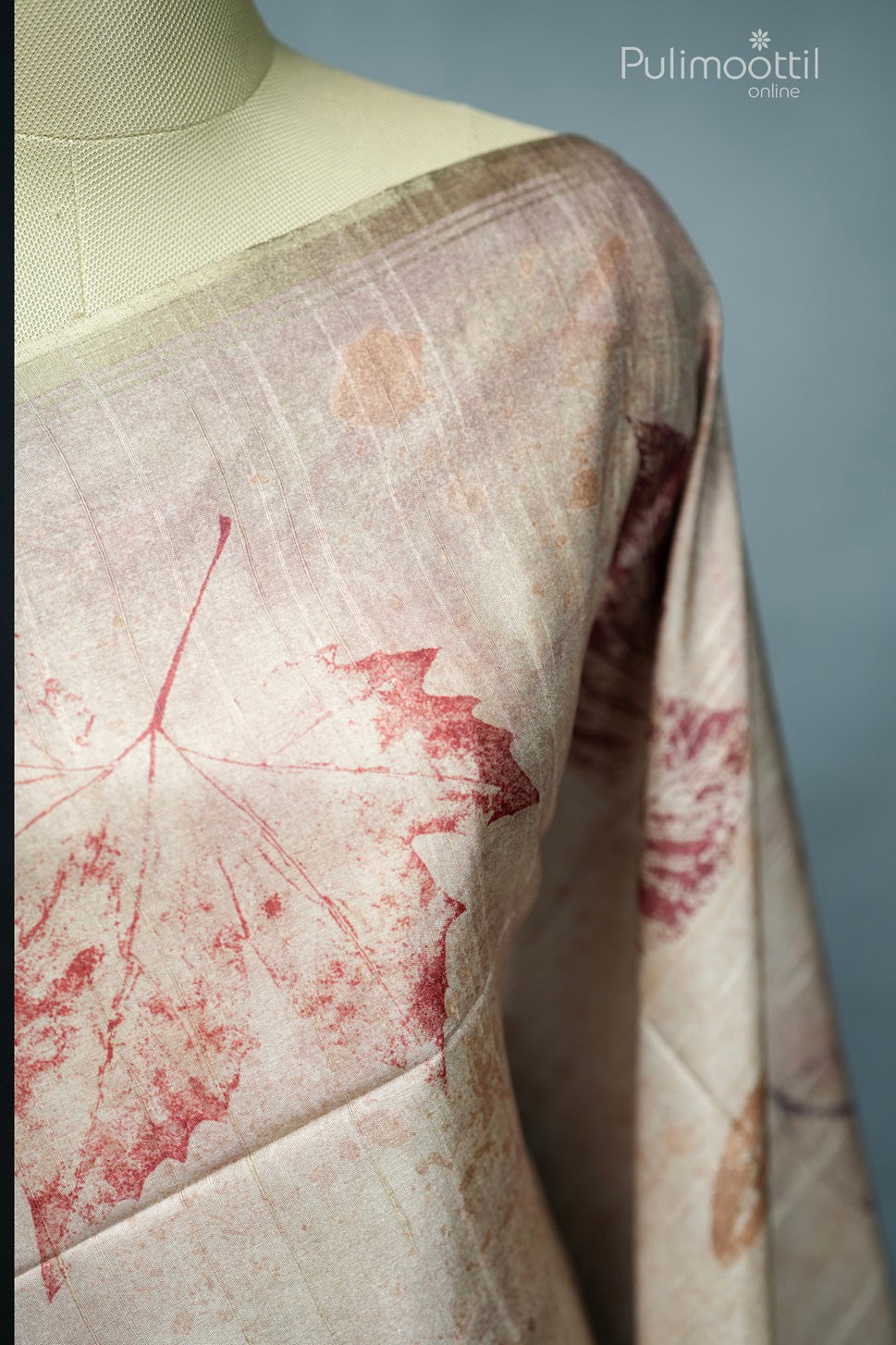 Light Chickoo Colour Printed Tussar Silk Saree